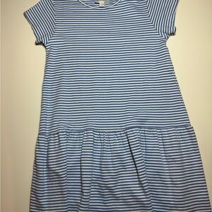 Little English Blue & White Striped Cotton Dress